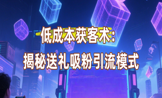 低成本引流获客术：揭秘送礼吸粉拓客模式